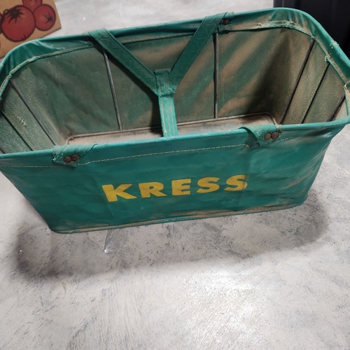 Vintage kress shopping - kress, basket
