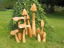 Wooden Mushroom Toadstool