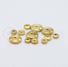 12x Brass Clock hand Nuts -