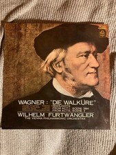 WILHEIM FURTWANGLER WAGNER DIE WALKURE, JAPANESE WHITE LABEL ON RED VINYL  EX