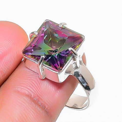 Mystic topaz gemstone ring - mystic,