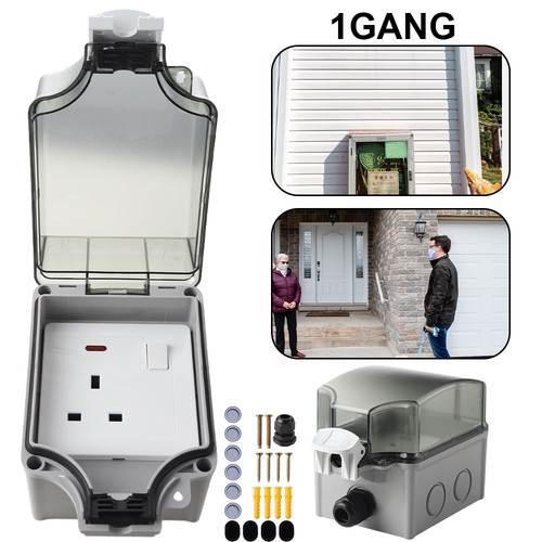 Waterproof outdoor plug - plug, socket