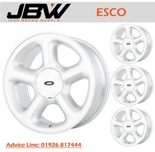8.5"x18" JBW ESCO ALLOY WHEELS SILVER FORD 4x108 ESCORT COSWORTH SET OF 4