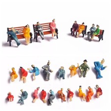 Seated model railway SITTING SEATED people figure painted  TT gauge 1:120