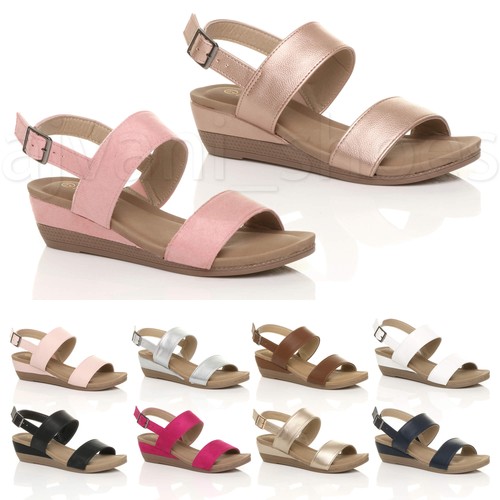 Womens ladies low mid - mid, wedge