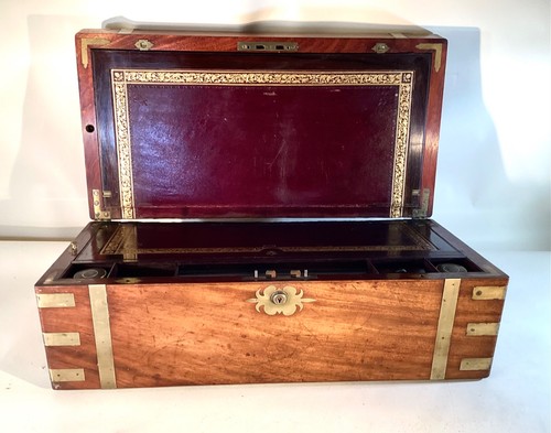 Antique hardwood campaign - campaign, lap