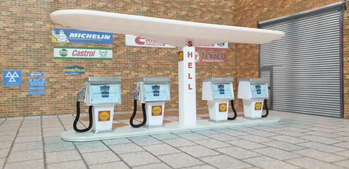 Petrol pump model - pump,