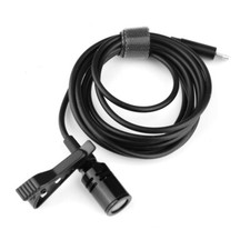 1.5M Mini Lavalier Clip-on Lapel Mic Microphone For Apple iPhone  PC Recording