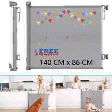 Retractable Baby Gate Safety Guard Folding Pet Dog Toddler Stair Gates Isolatio