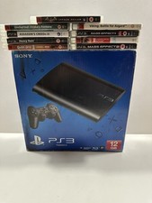 Sony PlayStation 3 12GB Super Slim Console Boxed w/ Inserts, Controller & Games