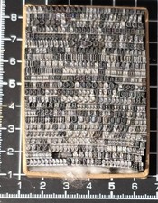 8pt Times Roman Font   Metal letterpress Type # ADANA EIGHT FIVE 8 x 5 User #