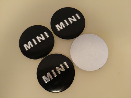4pcs 56mm black mini logo - 56mm,