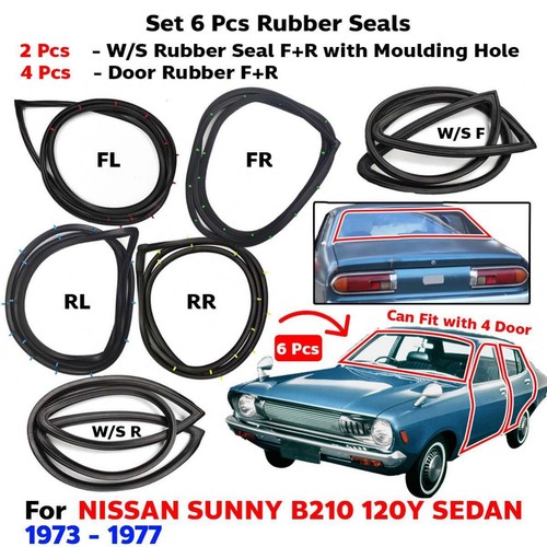 Windshield door rubber - windshield,