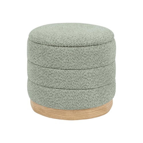 Round storage ottoman - round, with