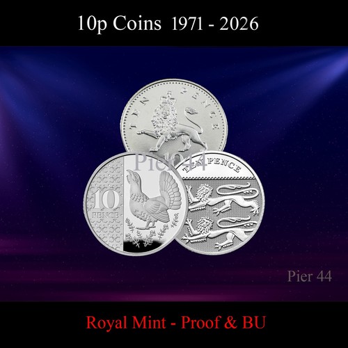 1971 2026 10p ten pence - -,