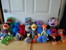 Bundle of 11 Sesame Street/Muppets Soft Toys Used Good Condition