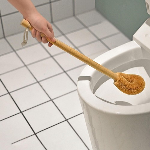 Curved toilet brush - toilet, cleaning