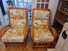 Pair of Cane Chairs (Bamboo