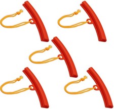 Car Tire Changing Rim Protector, 5 Pcs Wheel Savers, 15cm Red 