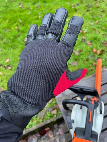 Chainsaw protective gloves - chainsaw,