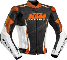 KTM 2025 Men Motorbike Leather Jacket Motorcycle Bikers Racing Sports Jackets CE