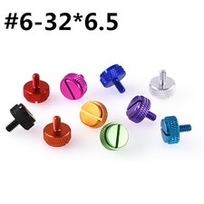 UNC 6#-32 Knurled Thumb Screws Aluminum Computer case Round Hand Grip Knob Bolts