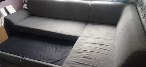 Shaped corner sofa bed - corner, with