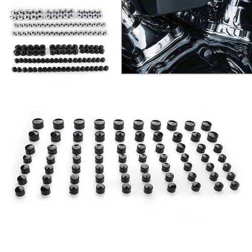 Engine bolt covers kit black - bolt,