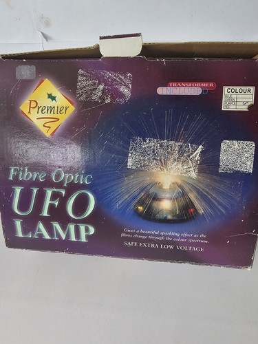 Vintage retro ufo fiber optic - retro,