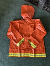 NASCO INDUSTRIAL RAINWEAR MENS LARGE FR FLAME RETARDANT JACKET W/ REMOVABLE HOOD