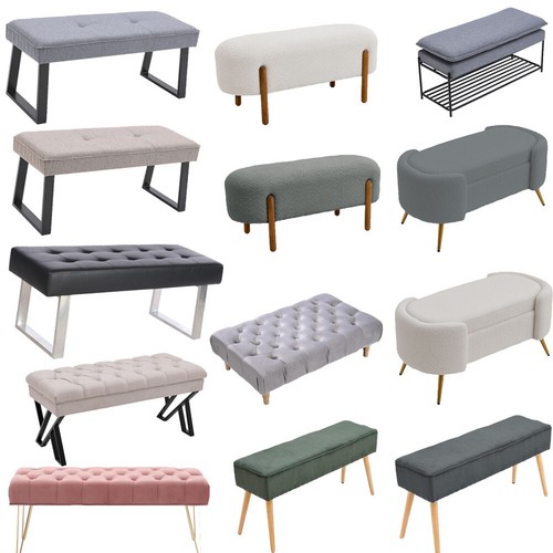 Chesterfield bed end - end, stool
