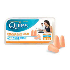 Quies Foam Comfort Anti-Noise Protection Ear Plugs 35dB (3 Pairs)(Neutral)