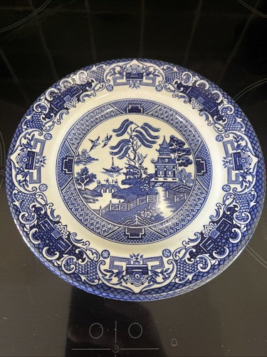 Blue old willow side plate - old,