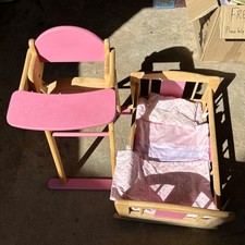 John Crane Wooden Dolls Cot