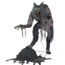 Lanky Werewolf Halloween Animated Prop - 4.9ft