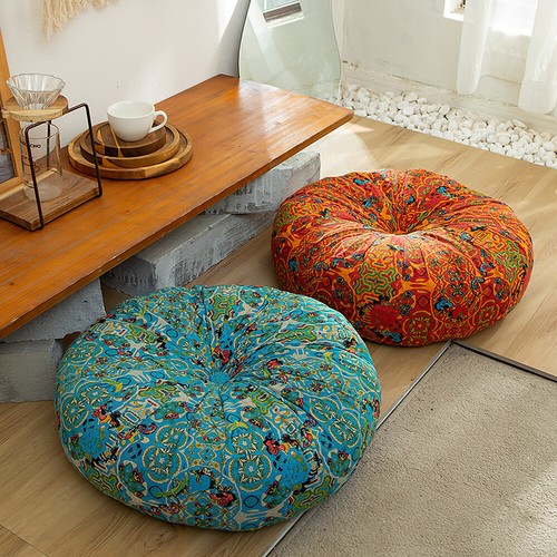 Bohemian round floor cushion - bohemian,