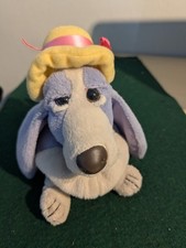 Applause Hush Puppy Basset Hound Beanie Plush Toy 6" High Berry Frappe Pre-Owned