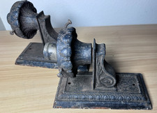 Antique Pair of Hewing Cast Iron Electric Wall Sconce /  Gothic Porch Lights