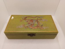 Chinese Leather Covered Box With Chess Board And Pieces