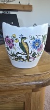 Purbeck Ceramics Scalloped Bird OF Paradise Vase