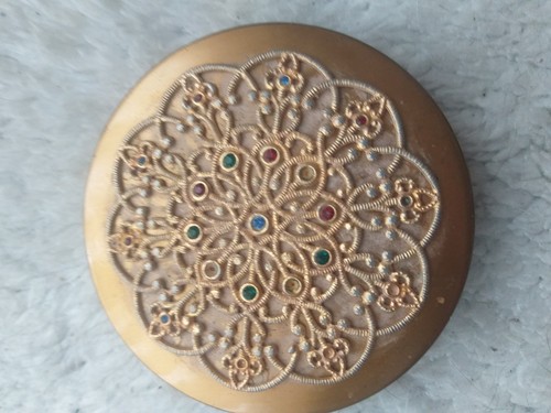 Vintage gold tone marcasite - gold,
