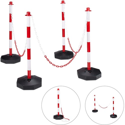 Barricade posts with chain - 4x,