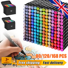 80-168pc Colouring Pens Dual