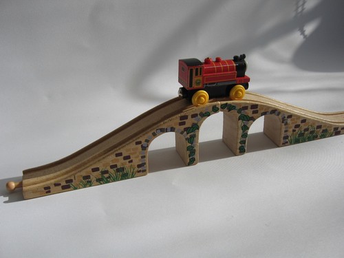 Wooden bridge for - for, train
