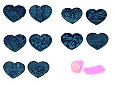 5 Pcs Love Heart Nail Art