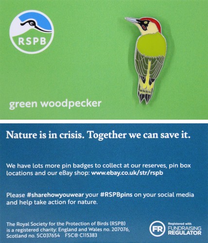 Rspb pin badge niic green - rspb,