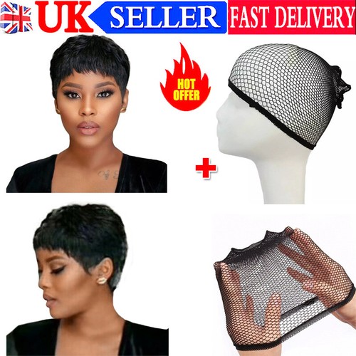 Women natural black short - natural, hair