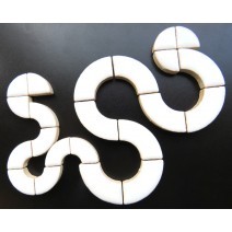 Bullseye Ceramic Mosaic Tiles