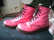 bright pink doc martens size 8