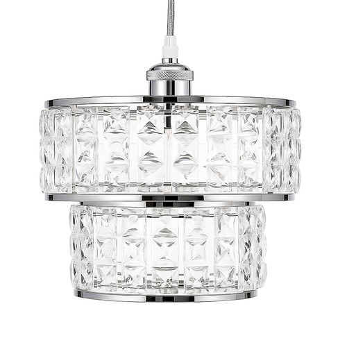 Acrylic drum light shade - light, 2
